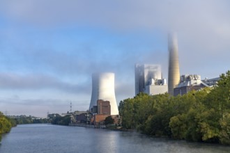 Heilbronn am Neckar power station in Heilbronn, Baden-Württemberg, Germany, Europe