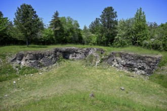 Fort de Vaux, French fortress from the First World War, Verdun battlefield, First World War,