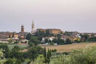 Pienza, Val d'Orcia, Tuscany, Province of Siena, Italy, Europe