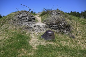 Fort de Vaux, French fortress from the First World War, Verdun battlefield, First World War,