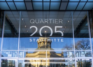 Entrance to Shopping Quartier 205 in Berlin Mitte, Germany, Europe