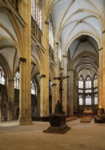 View to the east with funerary monument to Cardinal Phillip Wilhelm von Bayern (+1598) by Hans