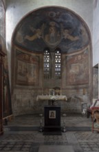 Rome, Roma, Santa Maria in Cosmedin, north-east apse with frescoes