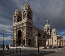 Built 1852-92, view from south-east, on the right remains of the old church Vieille Major 11th