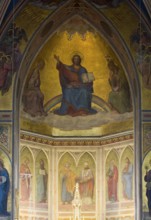 Built by Ernst Zwirner, Nazarene painting in the choir apse, St., Sankt, Saint