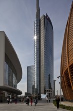 Cesar Pelli 2009-2012, height 231 m, located in the new Porta Nuova district, UniCredit Pavilion on