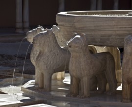 Nasrid Palace Courtyard of the Lions (Patio de los Leones), Fountain of the Lions (Fuente de los