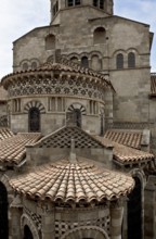 Roofscape, eastern parts from half height from the east, St., Sankt, Saint