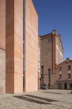 View of the south side, entrance side of the Küppersmühle Museum