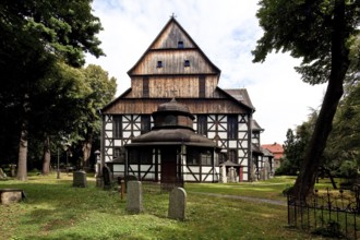 Protestant Peace Church, view from the west built 1656-57 polygonal entrance pavilion in front of