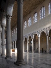 Rome, Roma, Santa Sabina, view from the side aisle to the east