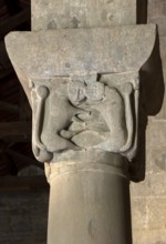 Gropina, Pieve San Pietro di Gropina, capital with lion