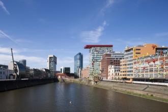 Western part, view from the pedestrian bridge, on the right Colorium and Roggendorf House with the