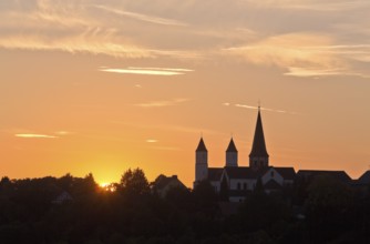 View from south-east at sunset, St., Sankt, Saint