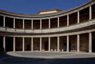 Palace of Charles V, begun in 1526, inner courtyard