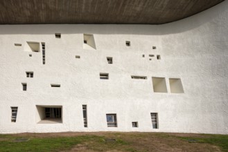 Ronchamp, Chapelle Notre-Dame-du-Haut de Ronchamp, built 1950-1955 by Le Corbusier