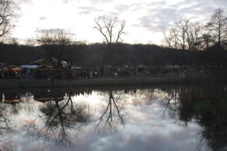 Christmas market in the castle park