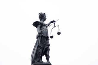 Justitia in Frankfurt am Main, Justice, Judgement, Scales, Balance, Jurisdiction, Judiciary