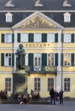 Beethoven monument in front of the post office