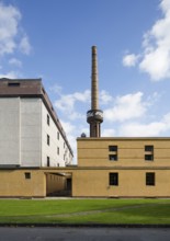 Built 1911-1915 by Walter Gropius and Adolf Meyer, timber warehouse on the left, drying house on