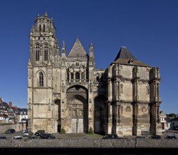 View from the west with unfinished south tower, St., Sankt, Saint