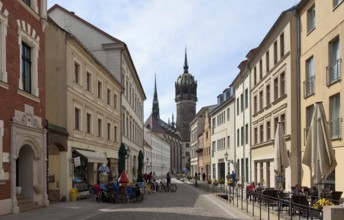 Castle church built around 1500, later modified several times, tower 1883-92 by Friedrich Adler, St