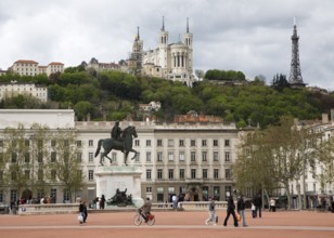 Above the Basilica of Notre-Dame de Fourvière, St., Saint, Saint