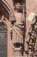 Basel, Cathedral (Basel Minster), west façade, Emperor Henry II, around 1280/1285