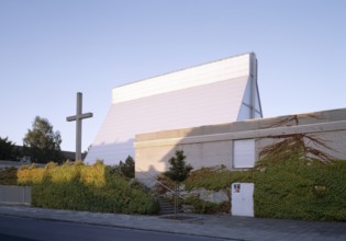 Schweinfurt, St Luke's built 1969, exterior, St, Saint, Saint