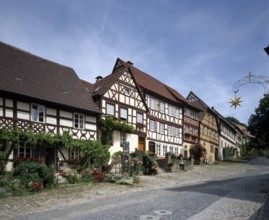 Half-timbered houses on the salt market