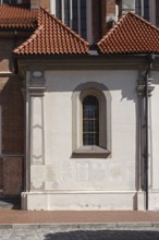 Baroque sacristy, south wall with epitaphs, St., Sankt, Saint