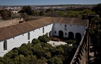 Córdoba, Alcázar de los Reyes Christianos. Fortress of the Christian Kings. View of the inner