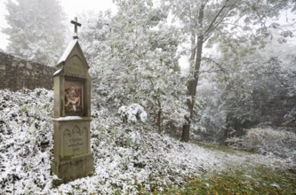 Station of the Way of the Cross in the forest, St., Saint, Saint