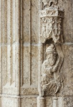 Main portal, wall figure, St., Saint, Saint