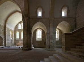 Fontenay Abbey Church Staircase to the dormitory in the south transept built 1139-47 South transept