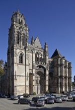 View from north-west with unfinished south tower, St., Sankt, Saint