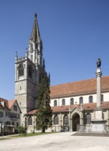 Constance, Minster, view from south-east with Marian column