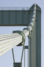 Rhine bridge Cologne-Rodenkirchen, detail pylon and cables