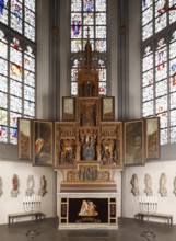 Marian altar in the high choir, 1510/1515 by Henrik Douvermann and Jakob Dericks, Gesamt, St.,