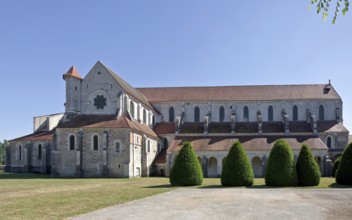 Pontigny Abbey Church Exterior view from the north Built 1145-1206. Largest preserved Cistercian