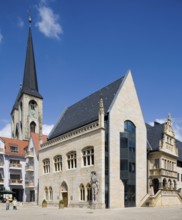 Holzmarkt with Martini Church and reconstructed town hall, St., Sankt, Saint