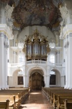 View to the west with organ, St., Sankt, Saint