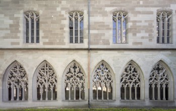 Constance, Minster, eastern cloister wing with tracery windows