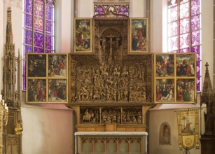 High altar (1488-1506) and sacrament house (around 1450), St., Sankt, Saint