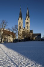 View from west, St., Sankt, Saint