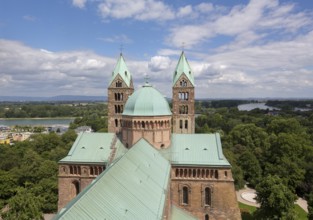 Speyer, Cathedral Church of St Mary and St Stephen, Speyer Cathedral, Imperial Cathedral, view from