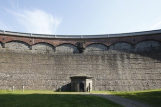 Germany's first drinking water dam, 1891, dam wall