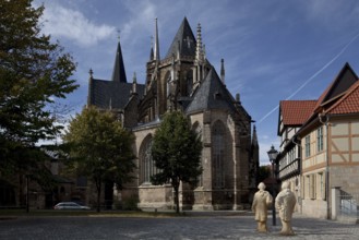 View from the east, on the right Gleimhaus, St., Sankt, Saint