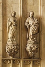 North aisle, figures of saints, St., Saint, Saint