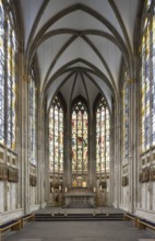 Choir, view to the east, reliquary altar with Aetherius and Ursula shrine, St., Sankt, Saint